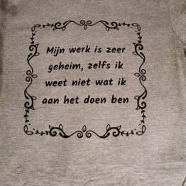 T-Shirt bedrukt grijs