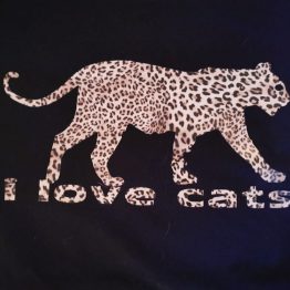 T-Shirt I love cats