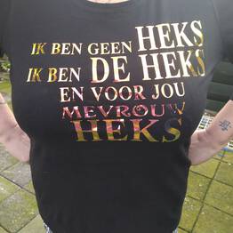 T-Shirt ik ben geen heks
