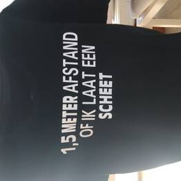 T-Shirt 1,5 meter afstand houden