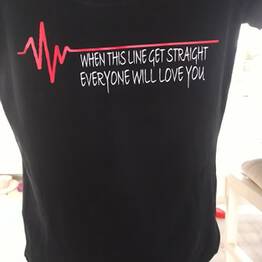 T-Shirt when this line get straight