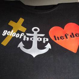 T-Shirt geloof hoop liefde.