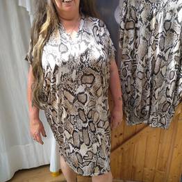 Oversized Tuniek Slangenprint