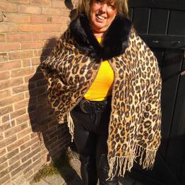 poncho in panterprint poncho in panterprint