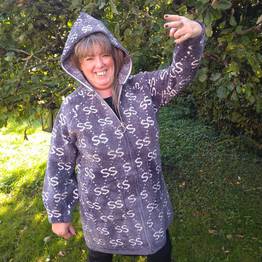 lange vest met capuchon