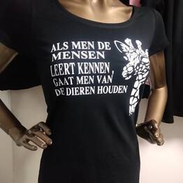 T-Shirt met mooie tekst