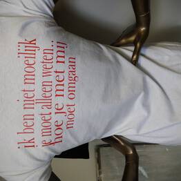 T-shirt ik ben niet moeilijk
